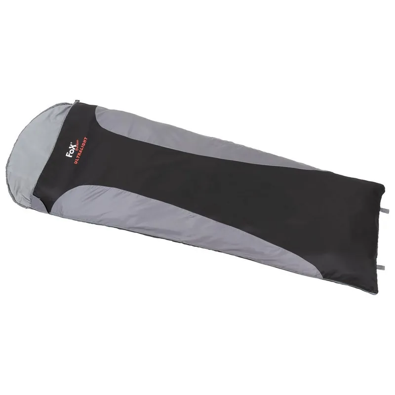 FOX Schlafsack ULTRALIGHT schwarz/grau Mega-Angebot