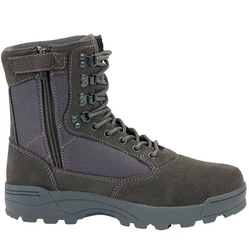 Heißes Angebot Tactical Swat Boots Zipper anthrazit