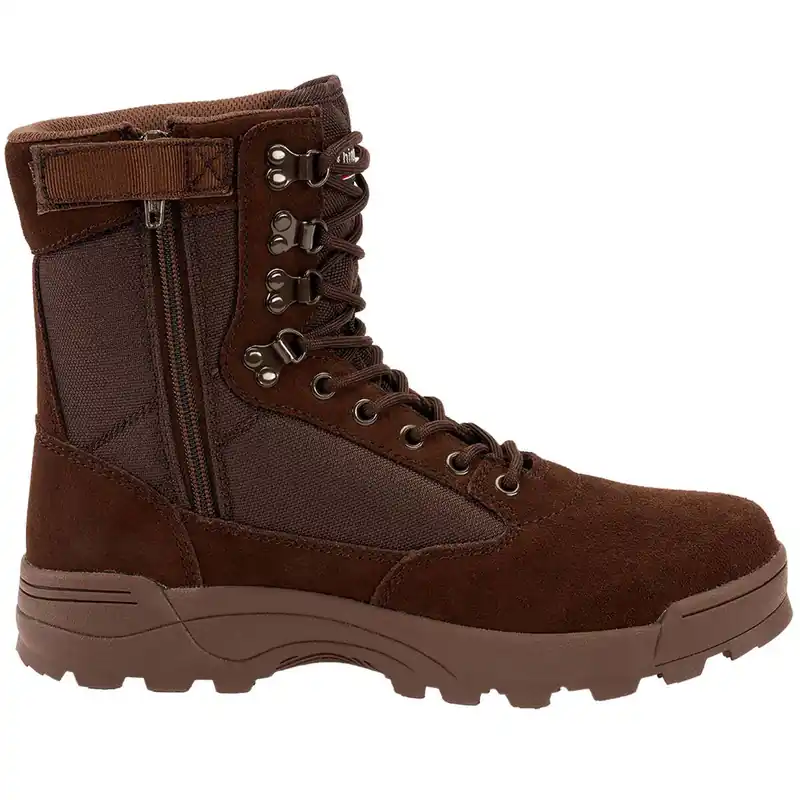 Versand Am Gleichen Tag Tactical Swat Boots Zipper braun