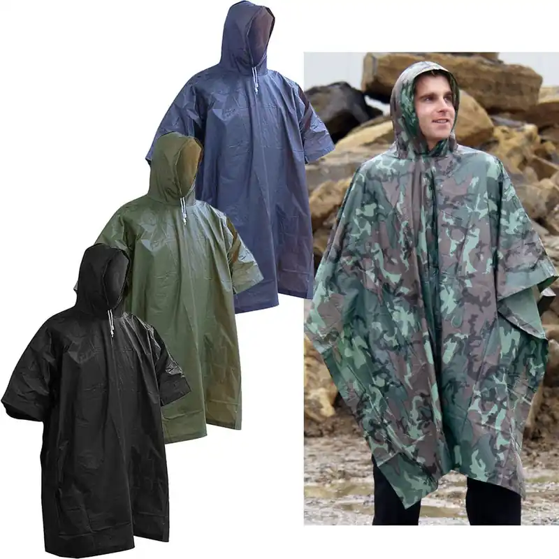 Expressversand Regenponcho Vinyl versch. Farben