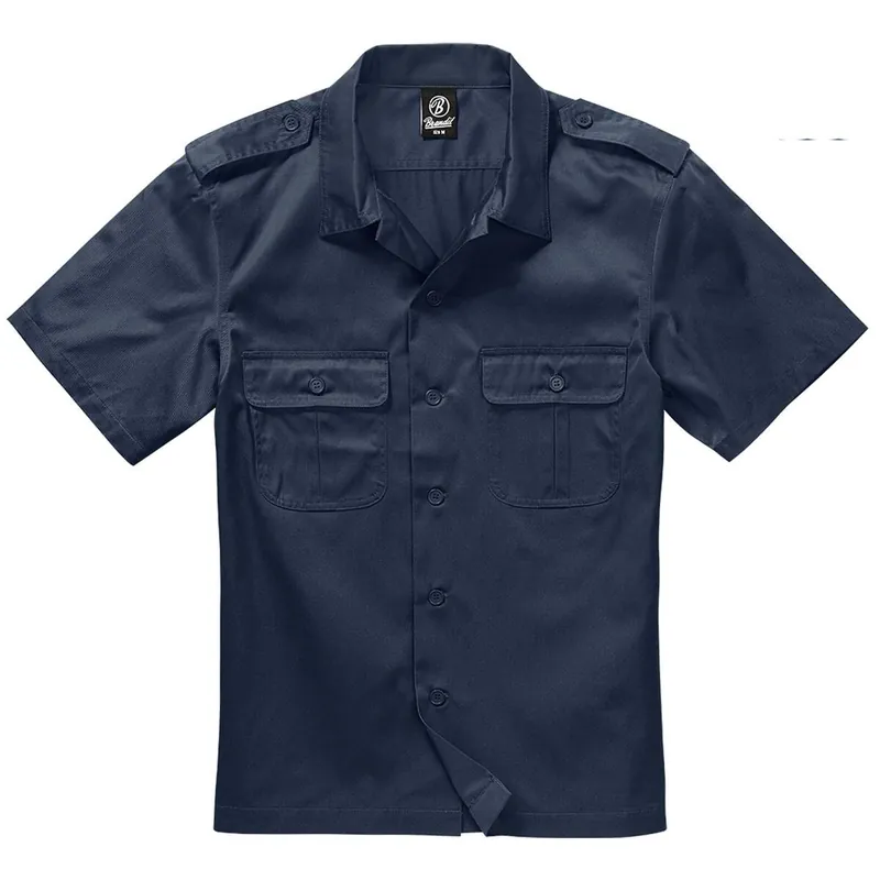 Neue Kollektion US Hemd kurzarm navy-blau