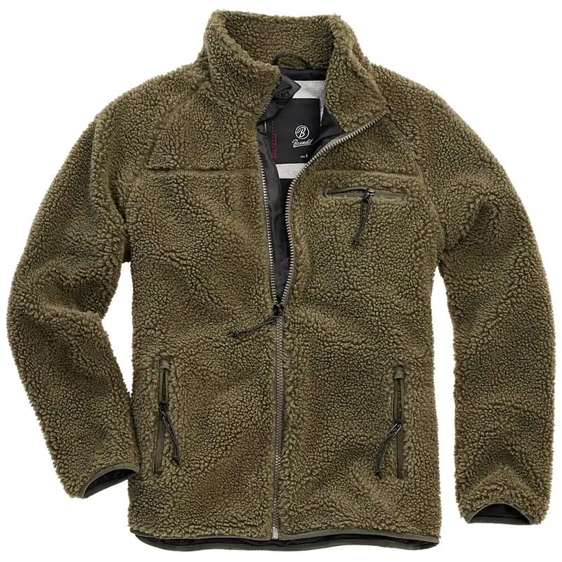 Teddyfleece Jacke oliv Direkt Vom Hersteller