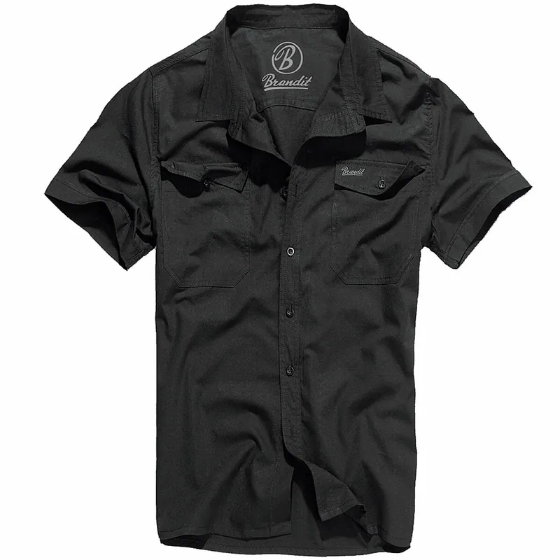 Brandit Roadstar Hemd schwarz Must-Have