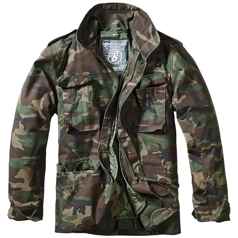 Begrenztes Angebot US Feldjacke M65 mit Steppfutter woodland