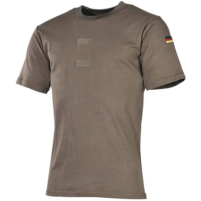 Top-Preis BW Tropen T-Shirt mit Abzeichen oliv