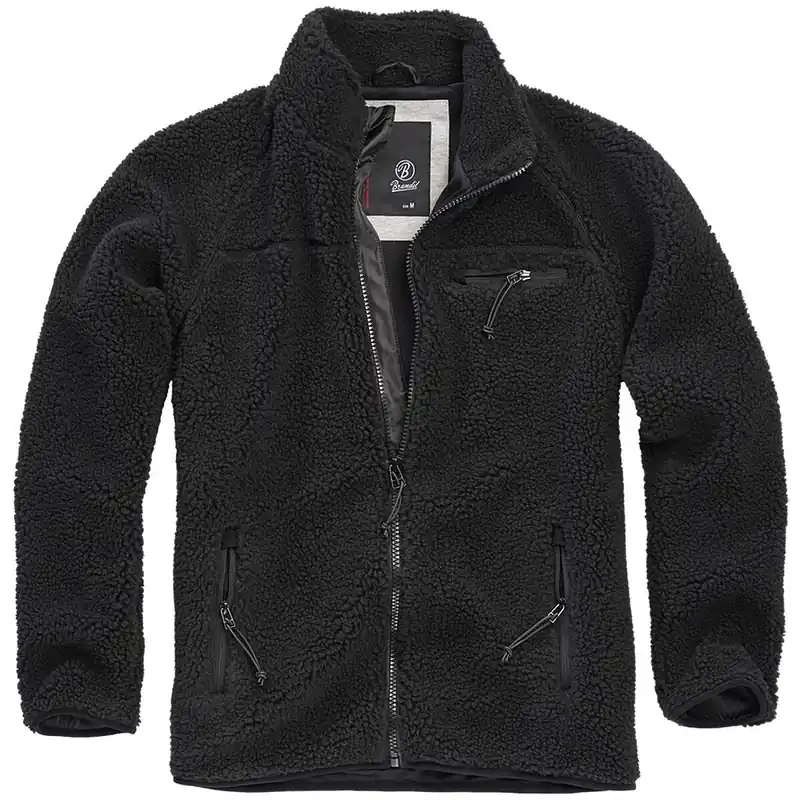 Teddyfleece Jacke schwarz Saisonangebot
