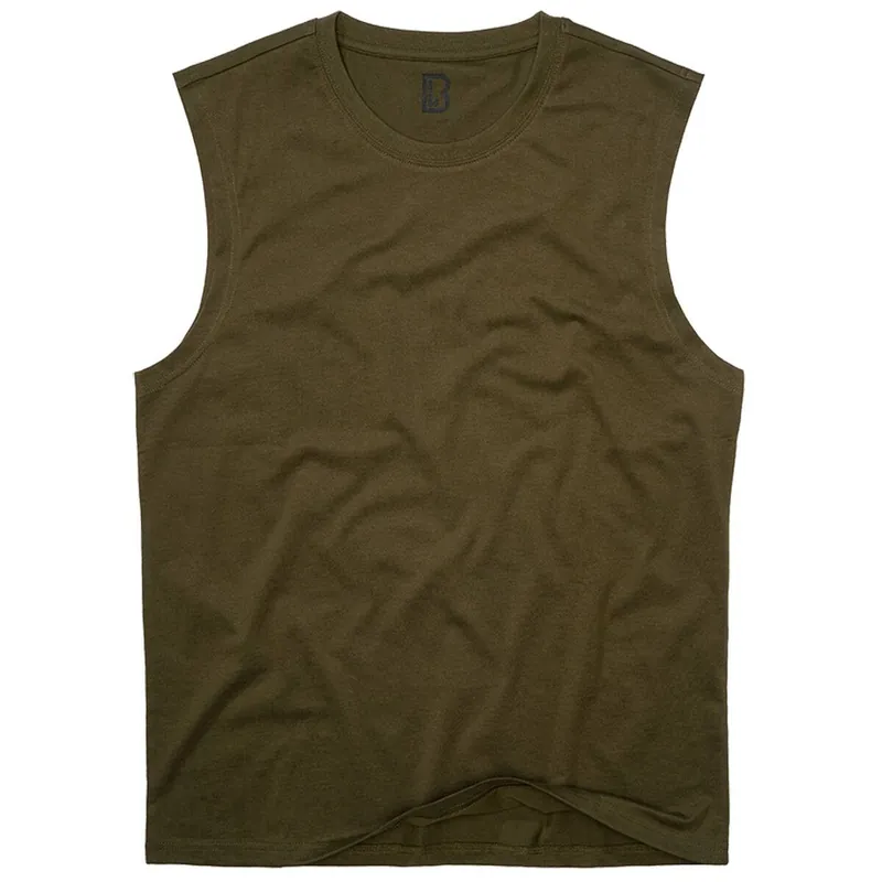 Markenprodukt T-Shirt ärmellos oliv