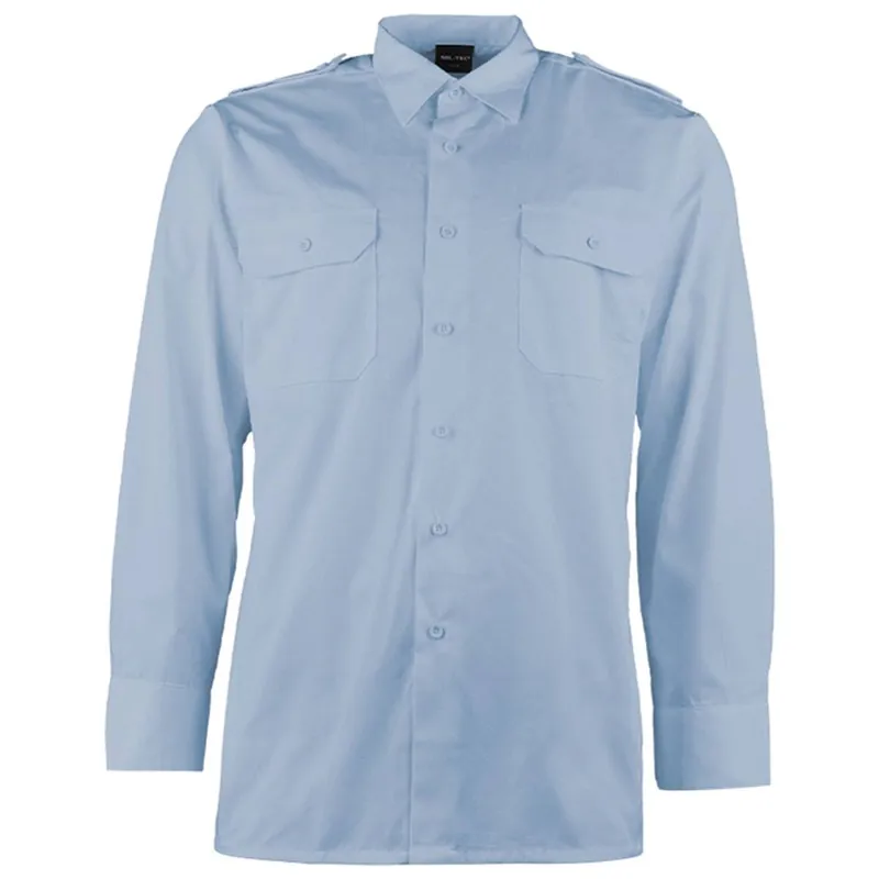 Diensthemd langarm hellblau Top-Angebot