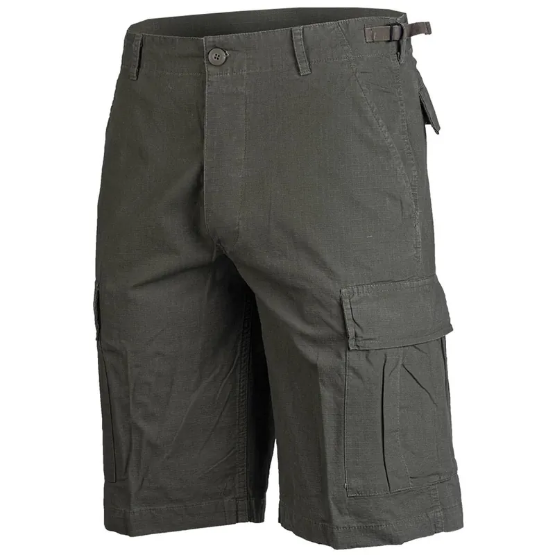 Markenware Mil-Tec Bermuda Ripstop prewashed oliv