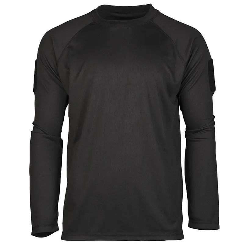 Tactical Langarmshirt Quick Dry schwarz Rabatt