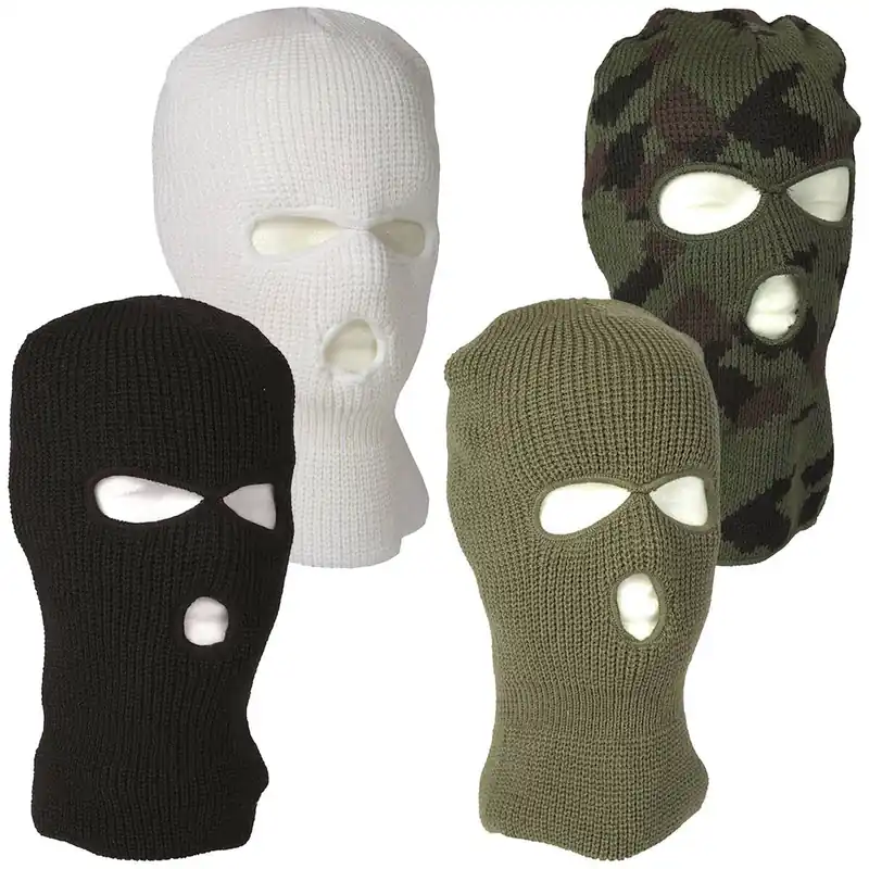 Preis Gesenkt Balaclava 3-Loch Polyacryl versch. Farben