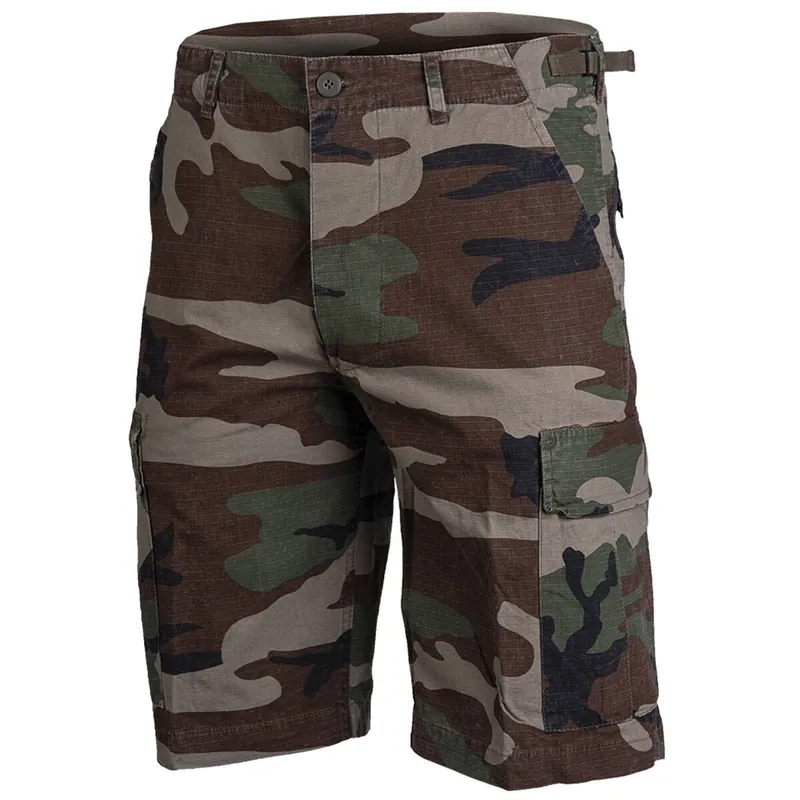 Mil-Tec Bermuda Ripstop prewashed woodland Online Kaufen