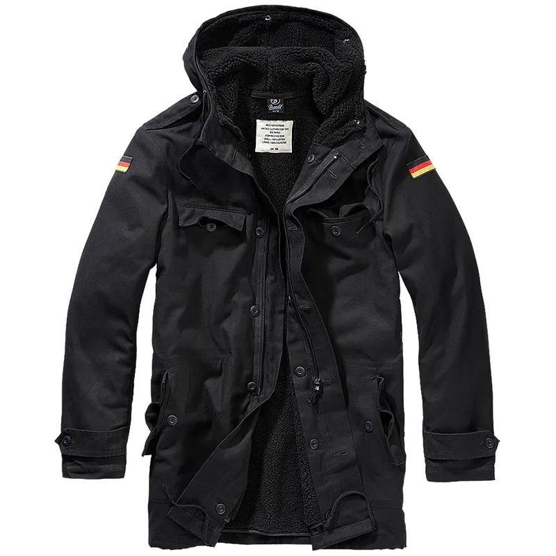 Brandit BW Parka mit Futter schwarz Rabatt