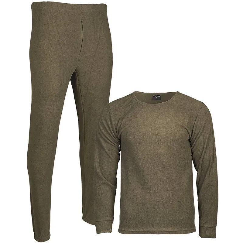 Unterwäsche Thermofleece Rundhals oliv Kracherpreis