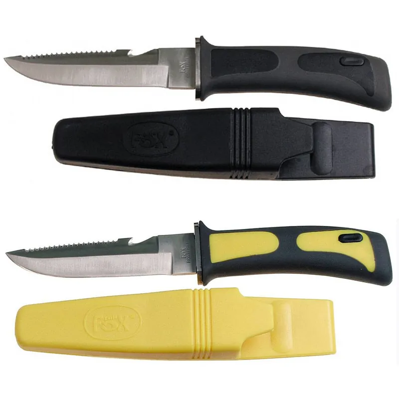 Tauchermesser mit Beinholster versch. Farben Neu Im Sortiment
