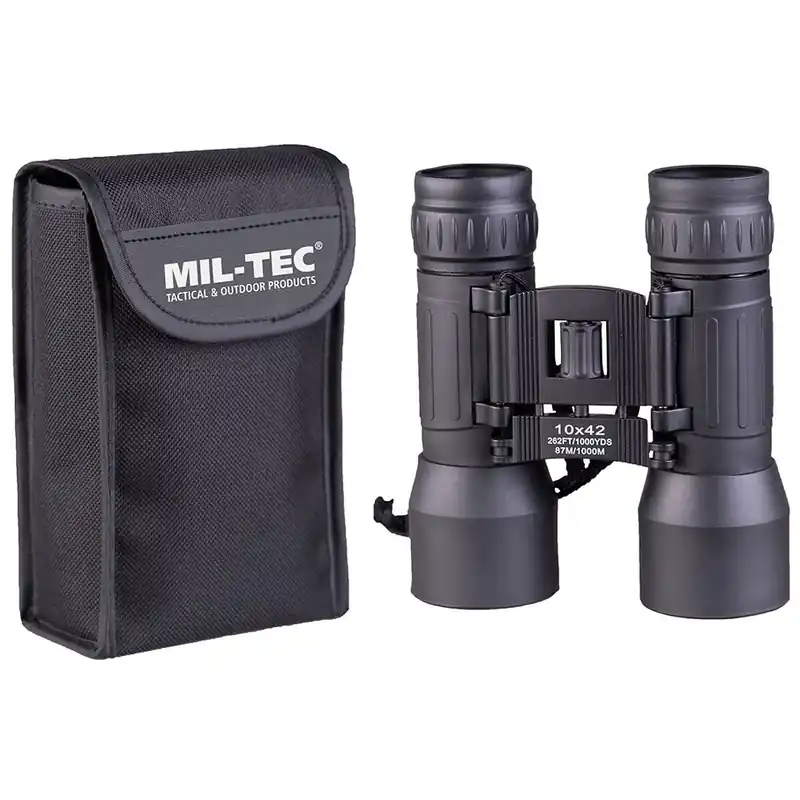 Fernglas faltbar 10 x 42 schwarz Ausverkauf