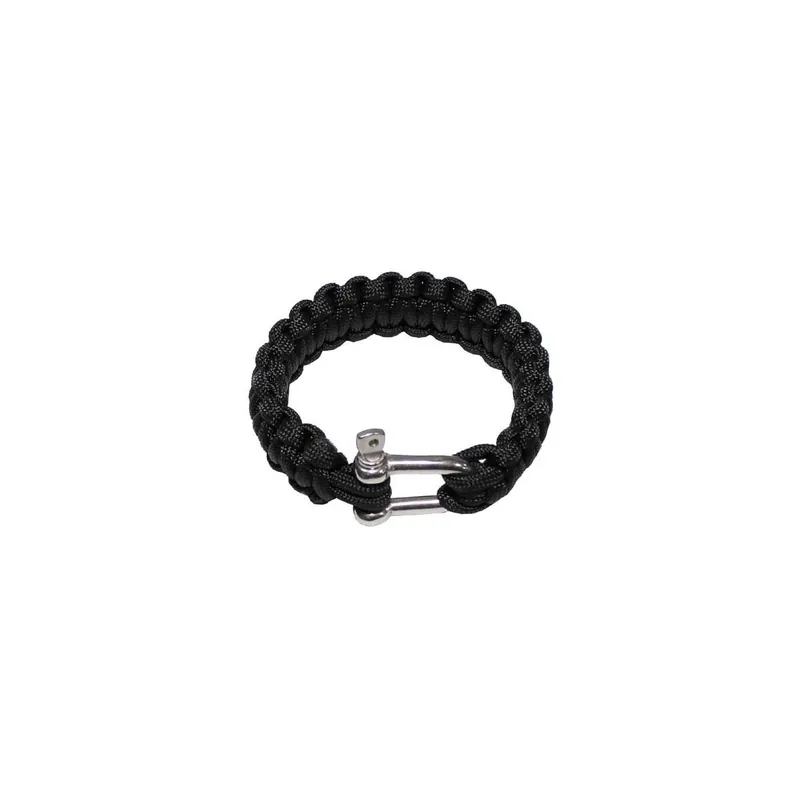 Wochenendangebot Armband PARACORD Metallverschluss 23 mm schwarz