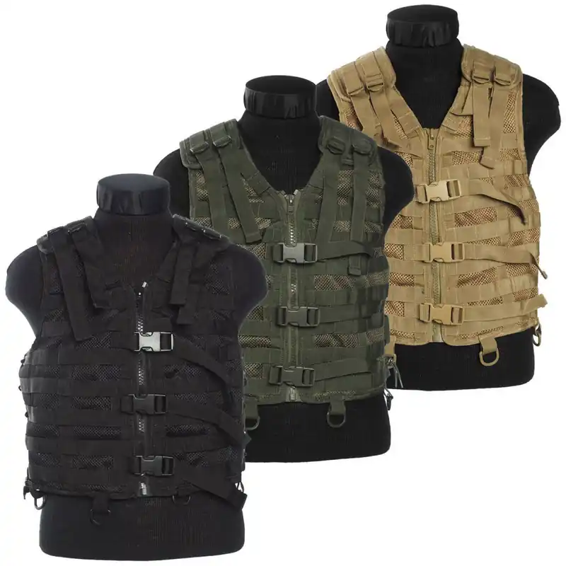 Taktische Einsatz-Trägerweste MOLLE versch. Farben Highlight