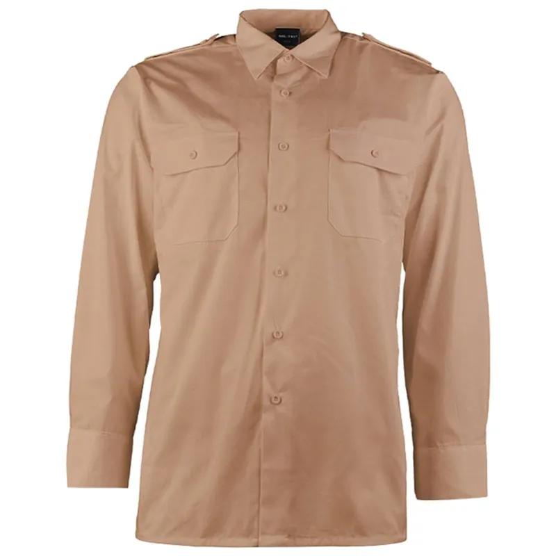 Must-Have Mil-Tec Diensthemd langarm khaki