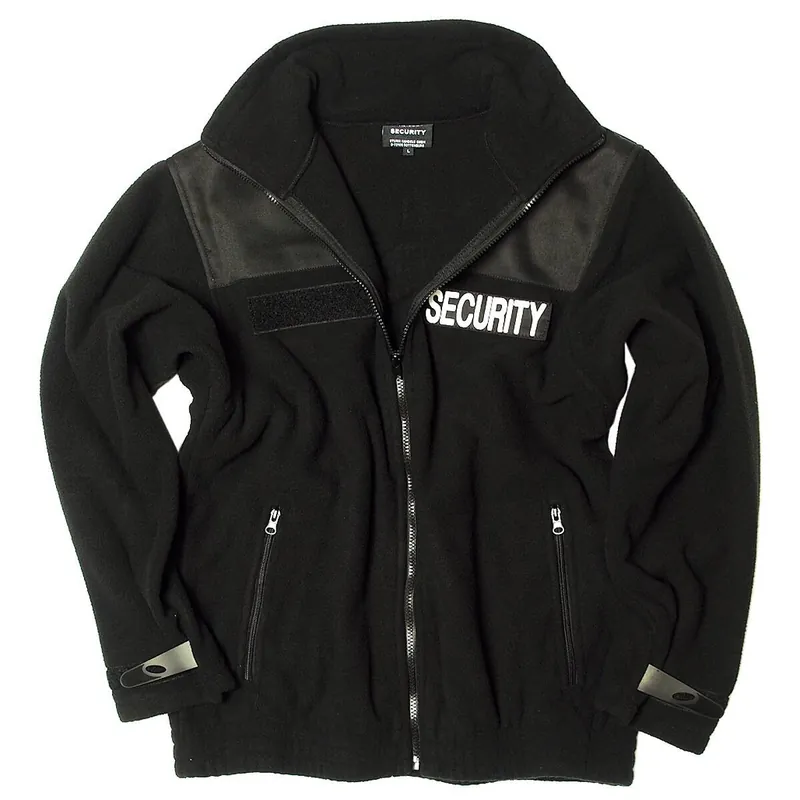 SECURITY Fleecejacke schwarz Preisknaller