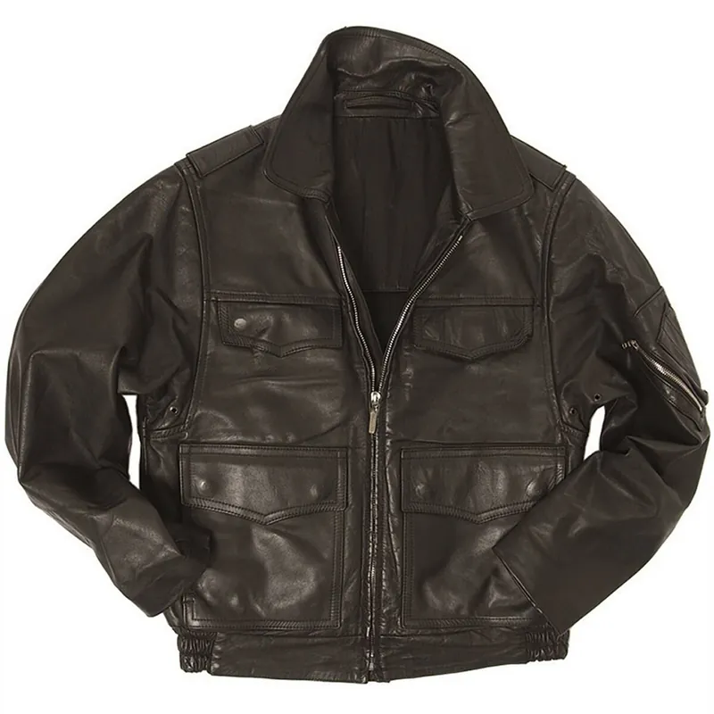 Neue Ware Lederjacke (Polizei) schwarz gebraucht
