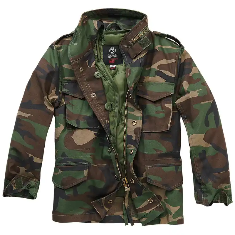 Ausverkauf Brandit Kinder Feldjacke M65 woodland
