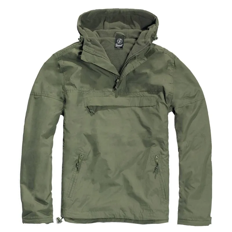Beliebt Hooded Windbreaker oliv