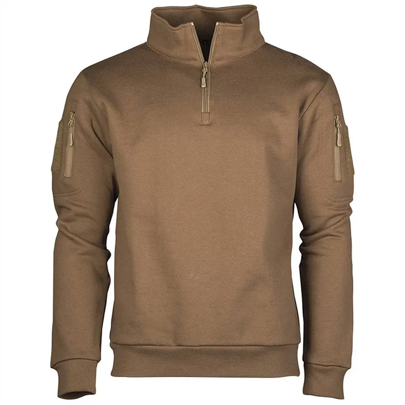 Neu Im Sortiment Tactical Sweatshirt mit Zipper coyote