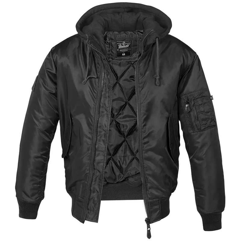 Neu MA1 Jacke Sweat Hooded schwarz