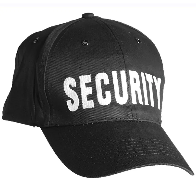 Baseball-Cap SECURITY schwarz Rabatt