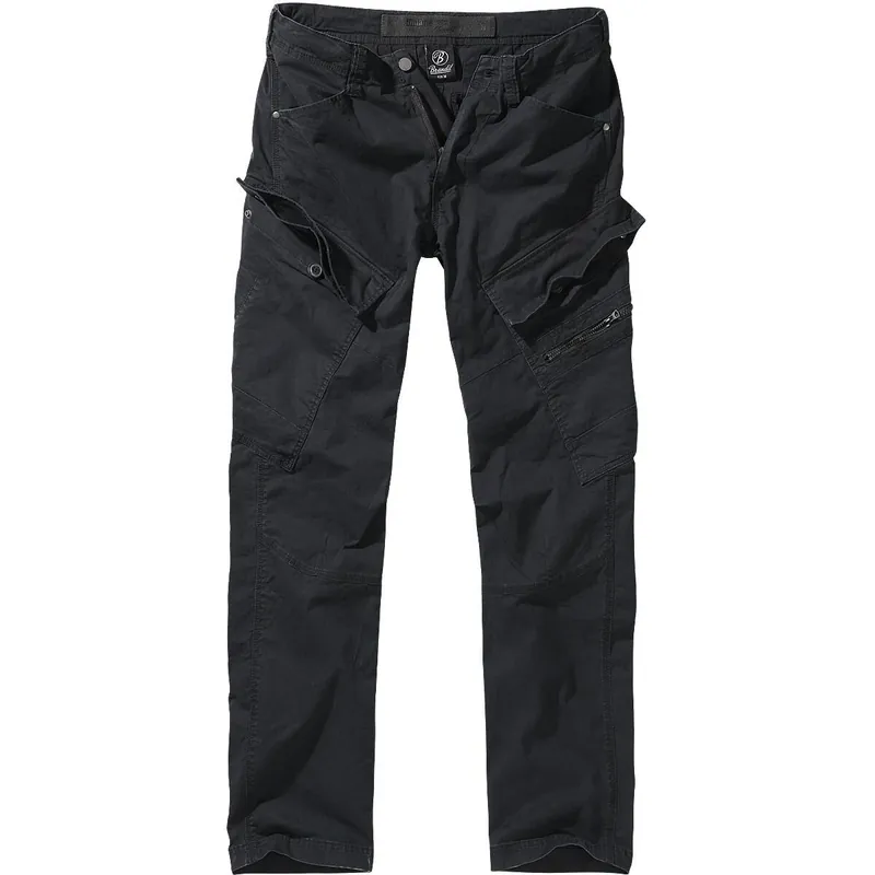 Neu BRANDIT Adven Slim Fit Trousers schwarz