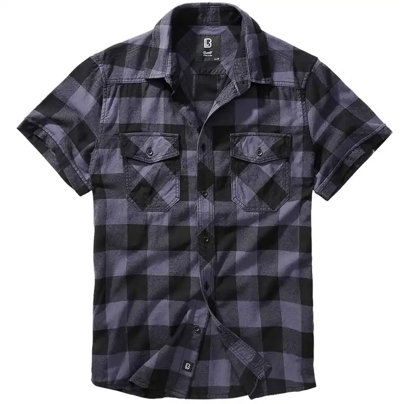 Checkshirt kurzarm schwarz-grau Bestseller