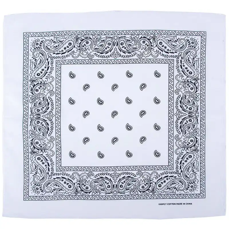 Bandana (US Halstuch) Paisley weiß Markenware
