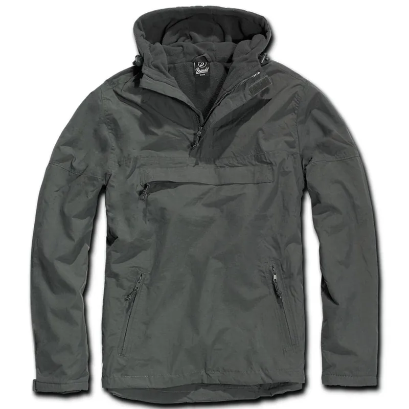 Hooded Windbreaker anthrazit Sichere Zahlung