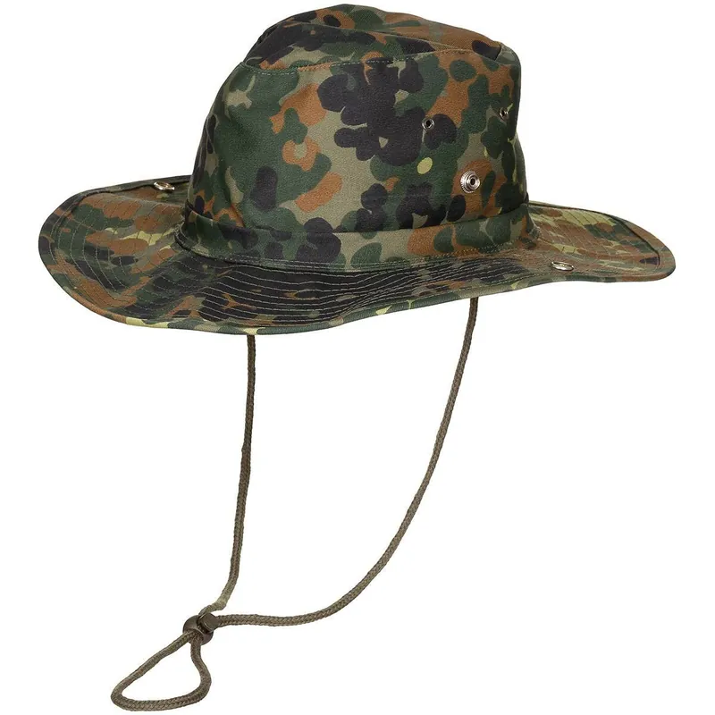 US Buschhut mit Kinnband flecktarn Nur Für Kurze Zeit