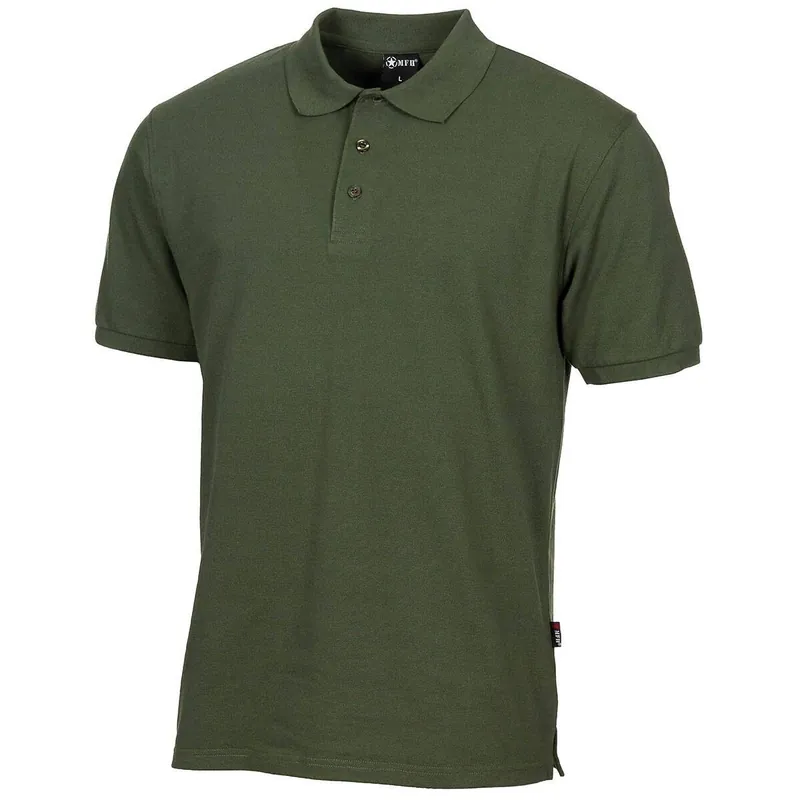 Poloshirt mit Knopfleiste oliv Solange Der Vorrat Reicht