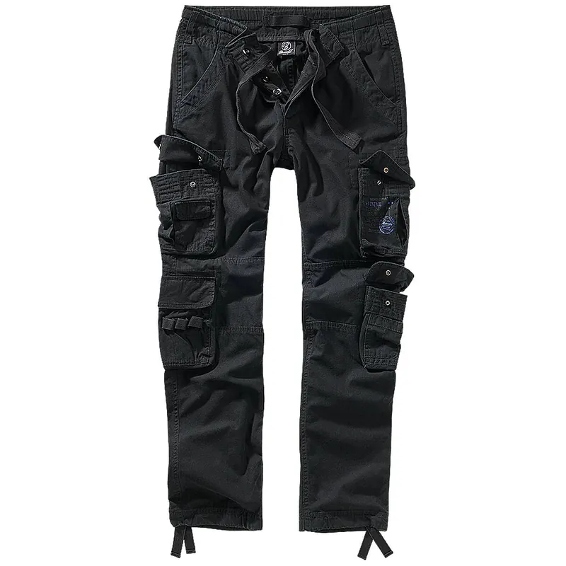 Brandit Pure Slim Fit Trousers schwarz Begrenztes Angebot