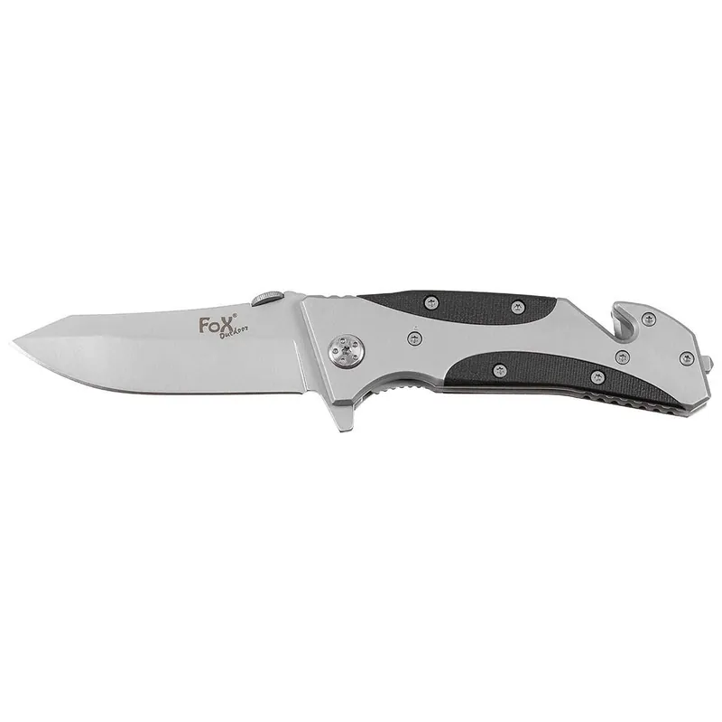 Abverkauf Einhand Klappmesser siber/schwarz