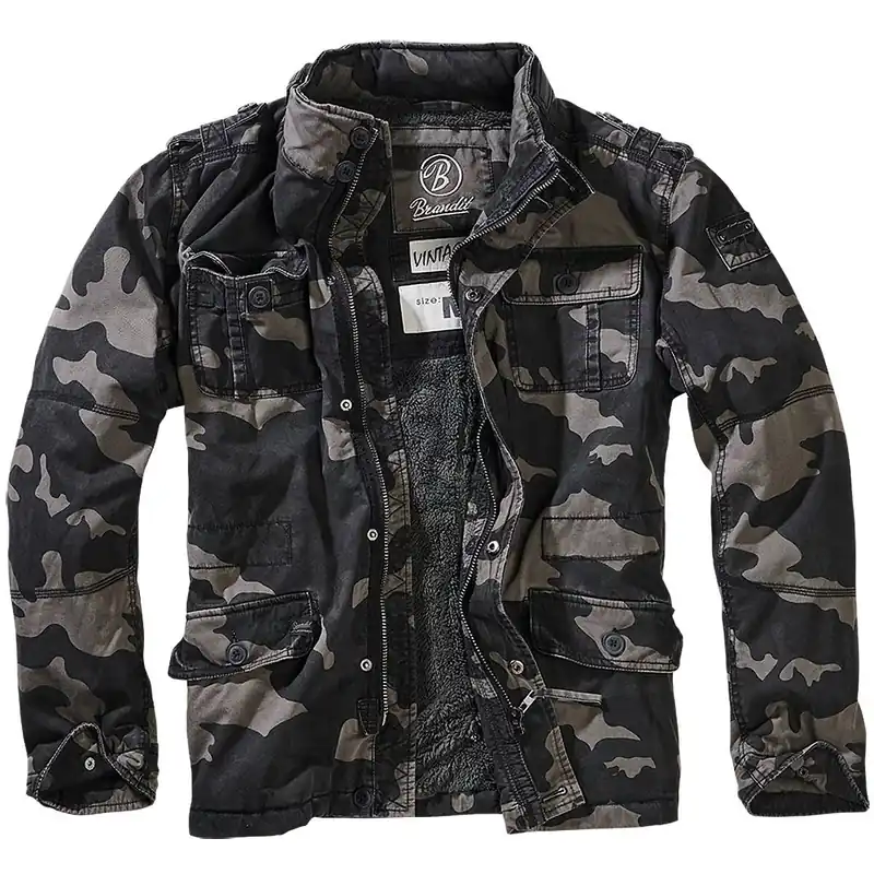 Rabatt Brandit Britannia Winterjacke darkcamo