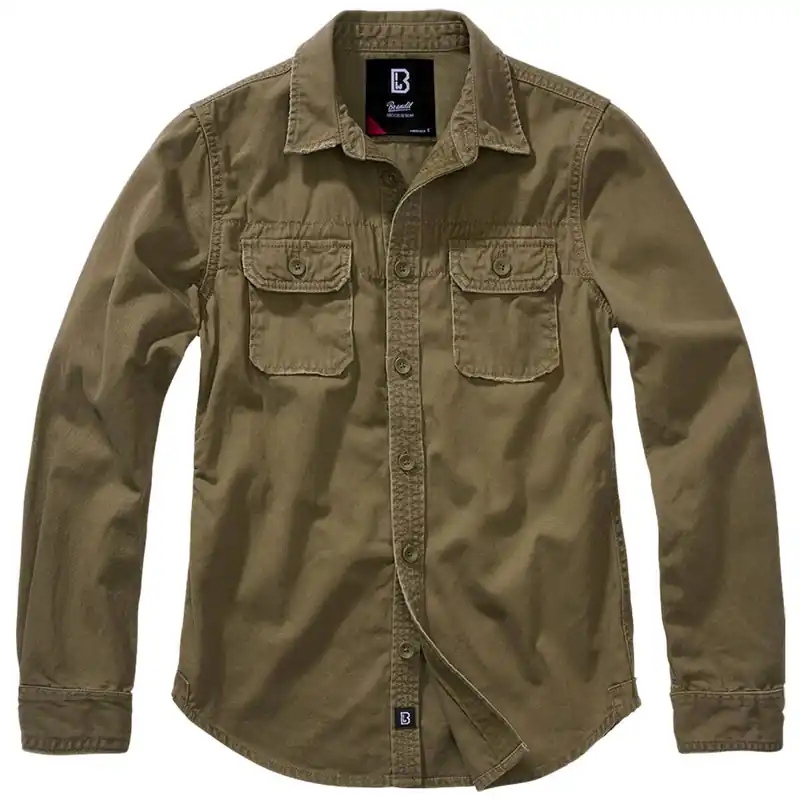 Preisknaller Ladies Vintage Shirt langarm oliv