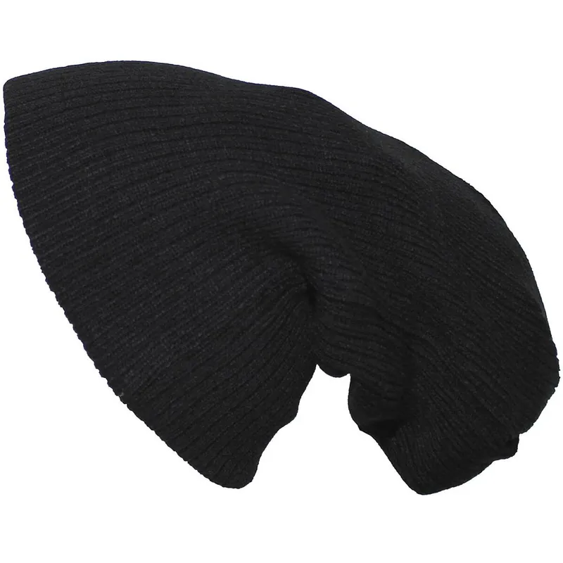 Neue Ware Slouch Beanie Strickmütze schwarz