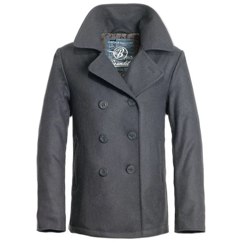 Brandit Pea Coat anthrazit Sonderaktion