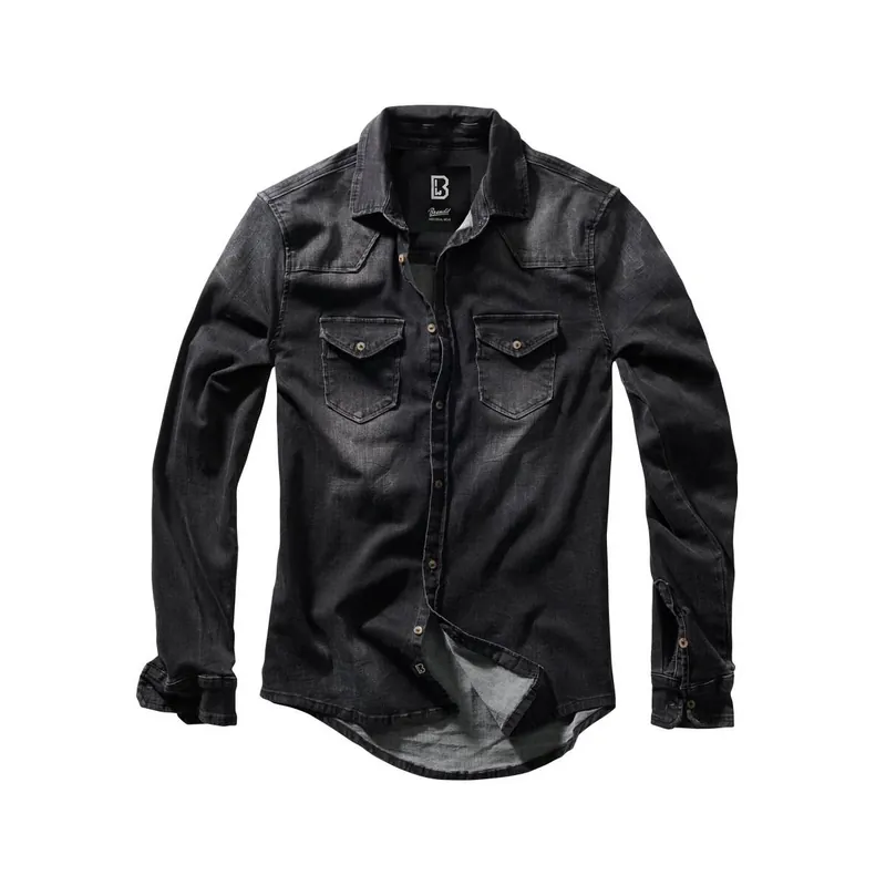 Riley Denim Hemd schwarz Nur Heute