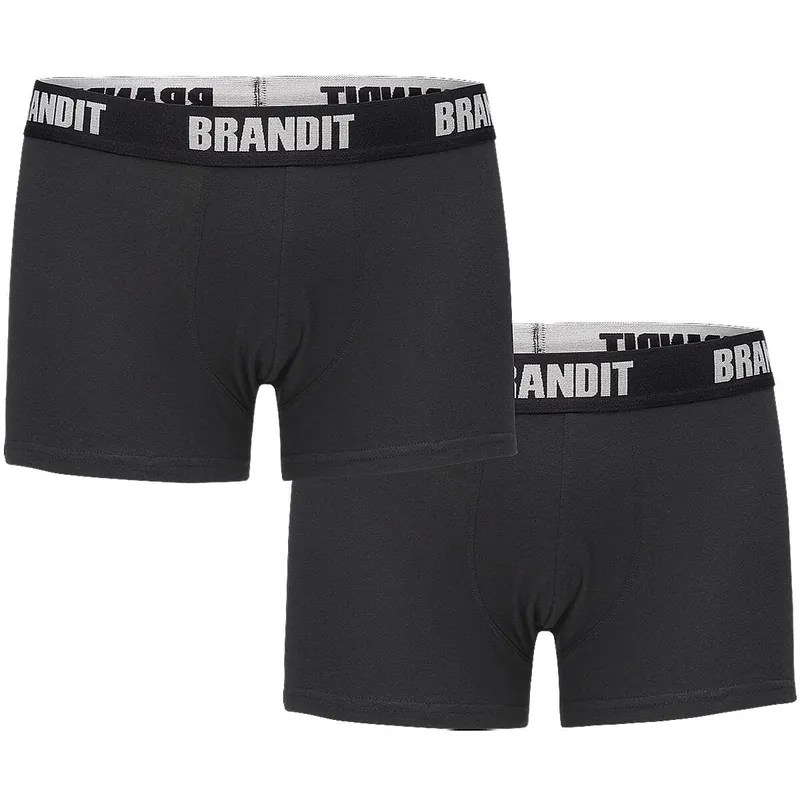 Boxershorts 2er Pack schwarz und schwarz Highlight