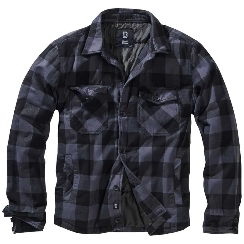 Preisreduziert Lumberjacket schwarz-grau