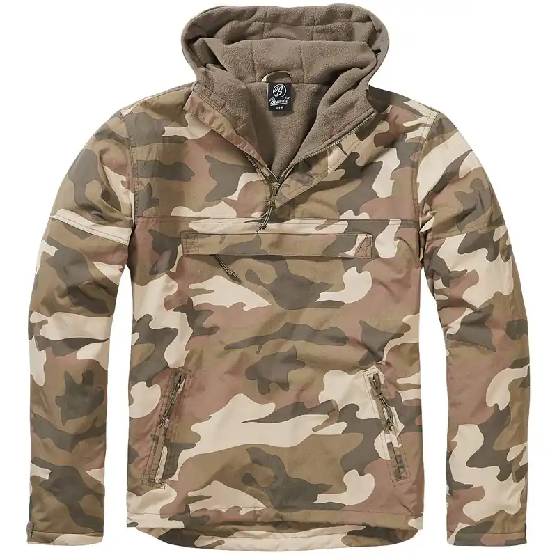 Preisknaller Hooded Windbreaker light woodland