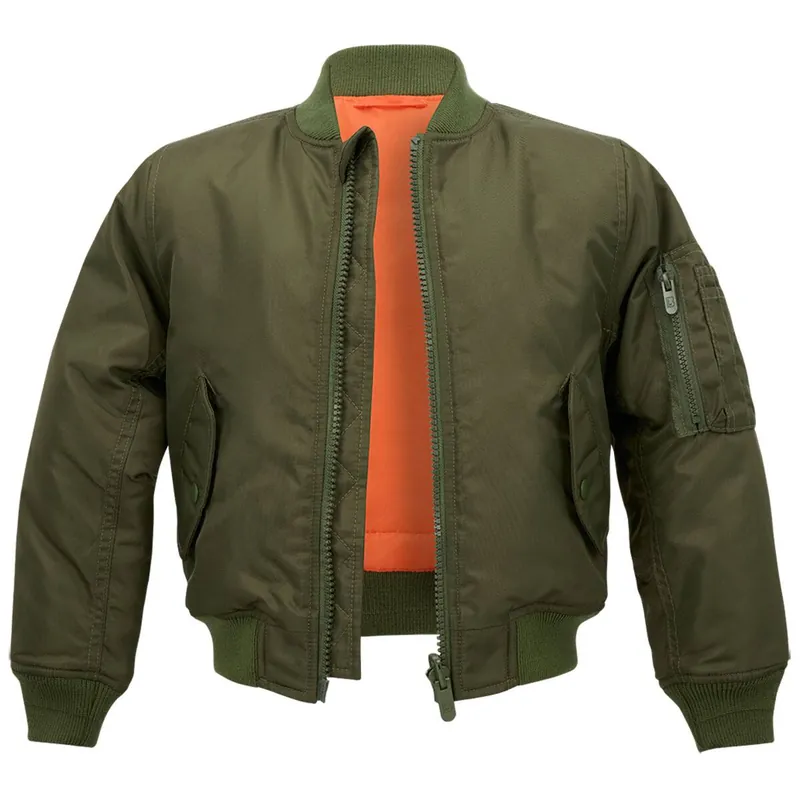 Preiswert Kinder Jacke MA1 oliv