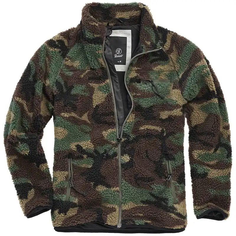 Expressversand Teddyfleece Jacke woodland