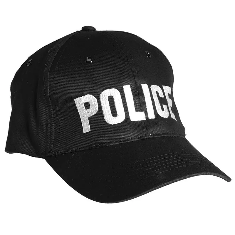 Basecap Police schwarz Rabatt