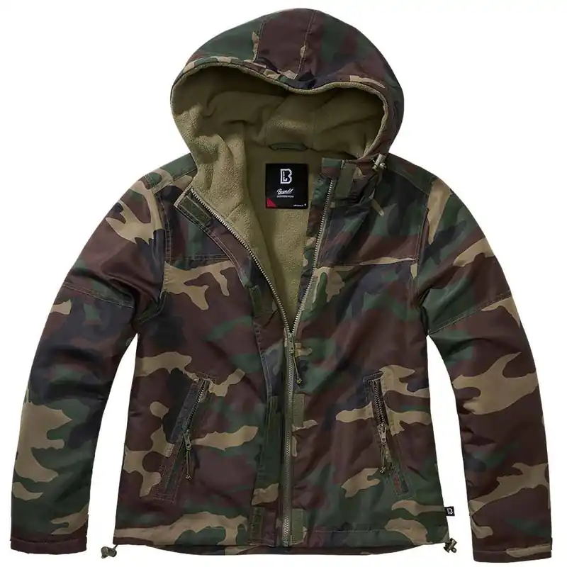 Ladies Windbreaker Frontzip woodland Neu